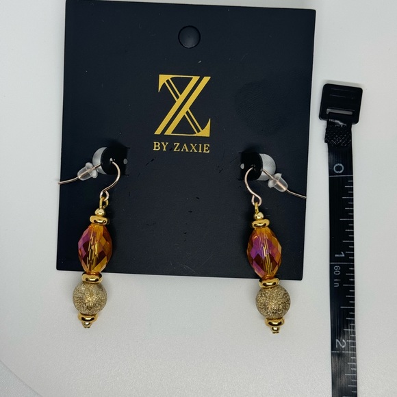 Z by Zaxie Stunning Multi Colored Faceted Stone Fish Hook Drop Earrings - Picture 6 of 15